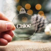 Gambar Hiasan Pohon Natal Hangtag Christmas Custom Nama Kayu Acrylic - Kayu, Pita dari Fesamstore undefined 2 Tokopedia