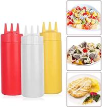Gambar Botol Tempat Saos-Saus-Kecap-Mayonaise-Cuka Plastik MUTU - Kuning, 300ml dari Pondok Dapoer undefined 4 Tokopedia