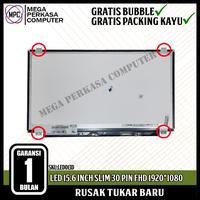 Gambar LCD LED Laptop 15.6 Inch Slim 30 pin Fhd 1920 x 1080 Kuping Atas Bawah dari Mega Perkasa CLS undefined 1 Tokopedia