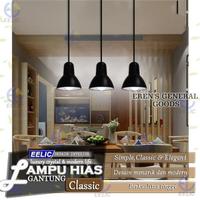 Gambar TERMURAH! Lampu Cafe Kap Gantung Hias LHG 104 Warna Hitam / Putih - Full Putih dari Erens General Goods undefined 3 Tokopedia
