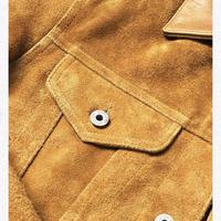 Gambar Jaket Kulit Suede Type 3 colour Tan natural - S dari Denim Selvedge Market undefined 5 Tokopedia