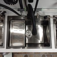 Gambar Kitchen Sink Wastafel Bak Cuci Piring BLACK 6045 Stainless SUS 304 - KOMPLIT KRAN dari BABEH SANITARY undefined 4 Tokopedia
