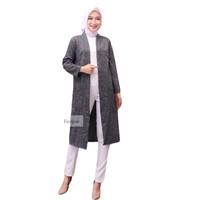 Gambar Cardigan Motif Kotak Outer Blazer Wanita - 3 dari FIRSTPEN undefined 3 Tokopedia