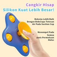 Gambar Mainan Fidget Spinner Anak Pop it | Mainan Mandi Bayi Spinner Putar - Bear Biru dari Holajev undefined 3 Tokopedia