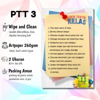 Gambar Poster Tata Tertib Hiasan Kelas Dekorasi Sekolah Lomba Tugas Menghias - PTT3 dari Rumah Kreatifa_NEW undefined 3 Tokopedia