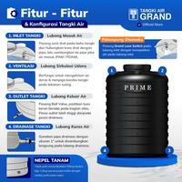 Gambar Tangki Toren Tandon air Prime Blow 1100 L Tidak Berbau & Higenis dari Tangki Air Grand Surabaya undefined 4 Tokopedia