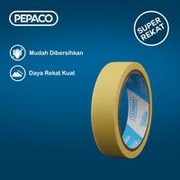 Gambar PEPACO MASKING TAPE, LAKBAN KERTAS, 24 MM X 20 YARD, 1 ROLL dari Pepaco Store undefined 1 Tokopedia