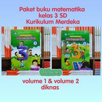 Gambar Paket Buku Matematika Kelas 3 SD Volume 1 & 2 Kurikulum Merdeka Diknas - kls 3 vol 1 dari ToKo Buku Ryu undefined 1 Tokopedia
