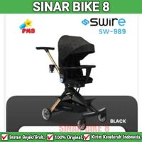 Gambar Magic Stroller Baby Swire SW-989 Kursi Putar Kereta Dorong Bayi - Hitam dari Toko Sepeda Sinar Bike 8 undefined 4 Tokopedia