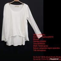 Gambar atasan blouse kaos putih wanita f4ded gl0ry jumbo bigszie xxl dari filiafashionshop undefined 1 Tokopedia