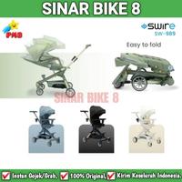 Gambar Magic Stroller Baby Swire SW-989 Kursi Putar Kereta Dorong Bayi - Hitam dari Toko Sepeda Sinar Bike 8 undefined 3 Tokopedia