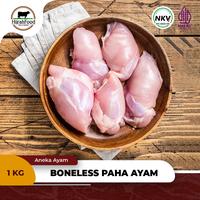 Gambar Paha Ayam Boneless Tanpa Tulang & Kulit | Fillet Chicken Thigh dari Hijrahfood Meatshop undefined 1 Tokopedia