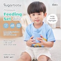 Gambar Sugar Baby Premium Feeding Set 4in1 - blue dari Lolipopbabykid undefined 4 Tokopedia