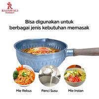 Gambar Panci Alumunium Panci Susu Mie Gagang Kayu Bintik dari Rajawali Perabot undefined 1 Tokopedia