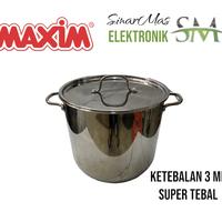 Gambar Panci Stock Pot MAXIM Stainless Asli SUPER TEBAL Panci Kuah - 8 QT dari SinarMas Elektronik undefined 2 Tokopedia