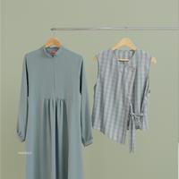 Gambar Naisha Official - Shadira Dress with Korean Vest Gamis Gaun Wanita - Mint, S dari Naisha Bandung Official undefined 4 Tokopedia