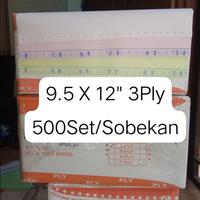 Gambar Continuous Form 9.5 X 12" 3ply ELVINS / Kertas Komputer A4 3Ply - 3PLY FULL dari duniastationary1 undefined 1 Tokopedia