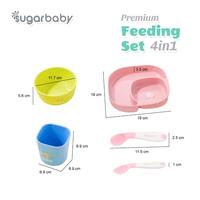 Gambar Sugar Baby Premium Feeding Set 4in1 - blue dari Lolipopbabykid undefined 5 Tokopedia