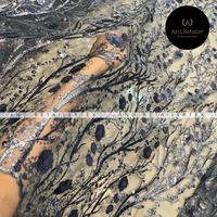 Gambar Kain Brokat Mewah Tile Full Payet Freya Warna Denim Blue - Hitam dari AND RETAILERTEX undefined 5 Tokopedia