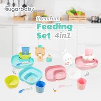 Gambar Sugar Baby Premium Feeding Set 4in1 - blue dari Lolipopbabykid undefined 1 Tokopedia