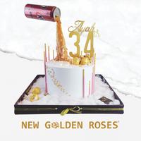 Gambar Kue Ulang Tahun Tinggi - Elegant, Mewah, Express, Jakarta, Tangerang - Scuro Ribbon, ◯ 16 cm dari New Golden Roses undefined 1 Tokopedia