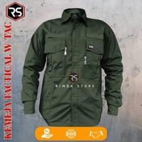 Gambar Kemeja W tac seragam tactical baju pdh kerja lapangan kantor pria - Hitam, L dari RIMBA STORE.ID undefined 1 Tokopedia