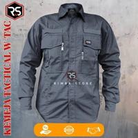 Gambar Kemeja W tac seragam tactical baju pdh kerja lapangan kantor pria - Hitam, L dari RIMBA STORE.ID undefined 4 Tokopedia