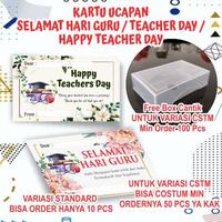 Gambar Kartu Ucapan Selamat Hari Guru/Teacher Day/Happy Teacher Day - D1 dari ceria store10 undefined 2 Tokopedia