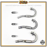 Gambar Knalpot NORIFUMI ROCKET 4 TITANIUM KOMPETISI BORE UP SE KLX 150 BF DT - CRF, STD Stainless dari Deus Store V2 undefined 5 Tokopedia