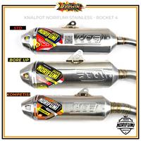 Gambar Knalpot NORIFUMI ROCKET 4 TITANIUM KOMPETISI BORE UP SE KLX 150 BF DT - CRF, STD Stainless dari Deus Store V2 undefined 2 Tokopedia
