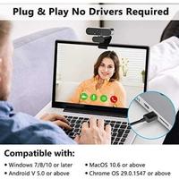 Gambar Camera External Laptop Webcam Kamera Meeting pro Webcame HD 2K 1080p Computer Pc - US829 720p dari Hantara Tech undefined 4 Tokopedia