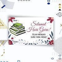Gambar Kartu Ucapan Selamat Hari Guru/Teacher Day/Happy Teacher Day - D1 dari ceria store10 undefined 1 Tokopedia