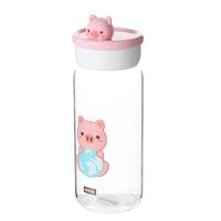 Gambar Botol Minum Kaca-MINISO GIGI Pig Series High Borosilicat Water Bottle dari jastipsripilan undefined 3 Tokopedia