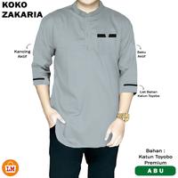 Gambar KOKO ZAKARIA Baju Pria Muslim Katun Toyobo Lengan 3/4 M-3XL / 30261 - Maroon, M dari Amanah Apparel Id undefined 3 Tokopedia