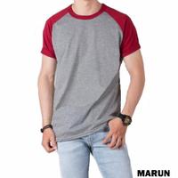 Gambar murah Kaos Raglan Pria Lengan Pendek | Abu-abu Misty M71 belkang - Hitam, XL dari ikaofficialshop undefined 3 Tokopedia