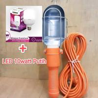 Gambar lampu kerja gantung 5m 10m lampu bengkel - TANPA LAMPU, 5meter dari Subur Elektrikal undefined 1 Tokopedia