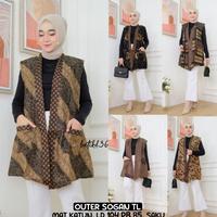 Gambar Vest Outer Saku Batik Sogan Etnik Kekinian Sogan Baju Luar Wanita - Gedekan, All Size dari BATIK TRENDI_NEW undefined 1 Tokopedia
