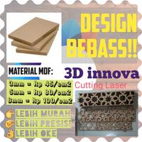 Gambar jasa laser cutting kayu MDF custom MDF desain bebas dari 3D Innova Laser Cutting undefined 1 Tokopedia