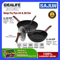 Gambar IDEALIFE Deep Frypan - Panci Penggorengan 24 / 28 cm IL-24DFP IL-28DFP - 24 cm - 24 cm dari Sajun Electronic Tangerang undefined 2 Tokopedia