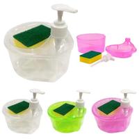 Gambar Dispenser Sabun Cuci Piring Tempat Sabun Bulat + Spons Cuci Piring dari MXKomputer_NEW undefined 2 Tokopedia