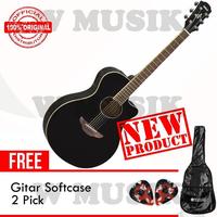 Gambar Yamaha Gitar Akustik Elektrik APX 600 - Hitam + Gratis Softcase + 2 Pi - SATUAN dari W Musik undefined 1 Tokopedia