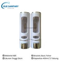 Gambar Tempat Sabun Cair Dispenser Soap Sabun Mandi Cair Tekan Kotak Sabun - Putih Single dari Olie Sanitary Shop undefined 1 Tokopedia