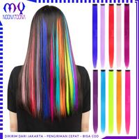 Gambar Hair Extension Clip Colour Highlight Rambut Sambung Palsu Panjang 55cm - MINT dari Mynoona Toona undefined 1 Tokopedia