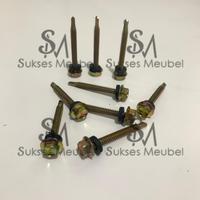 Gambar SEKRUP ROOFING 12 X 45 AKS / SEKRUP BAJA RINGAN AKS 12 X 45 MM dari Sukses Meubel undefined 2 Tokopedia