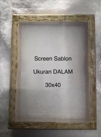 Gambar Screen Sablon 30x40 (+Kain Screen) - T77, TANPA BUBBLE dari TOKO NUANSA BARU SABLON undefined 1 Tokopedia