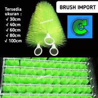 Gambar brush media filter kolam koi 30cm,40cm,60cm,80cm,100cm import / brush - Hijau, 40cm dari Chamzstore undefined 1 Tokopedia