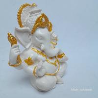 Gambar Patung Ganesha resin 14cm duduk bersila kerajinan handmade Bali dari MadeSukawati undefined 5 Tokopedia