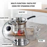 Gambar Horeca Mall - 1 Set Panci Susu Deep Fryer Goreng Kukus Steamer - PANCI + BUBBLE dari UBREAKFIX undefined 1 Tokopedia
