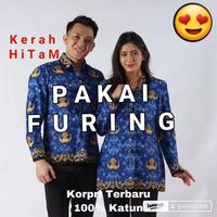 Gambar BAJU SERAGAM KORPRI TERBARU WANITA DAN PRIA KATUN C40S KERAH HITAM - 8L, TUNIK dari Evara Batik Sragen undefined 5 Tokopedia