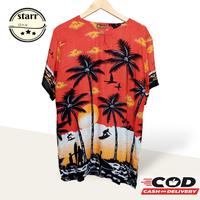 Gambar Baju Barong - Kaos Bali - Kaos Pantai - baju kemeja bali - Biru Muda, M dari gulaweh undefined 4 Tokopedia